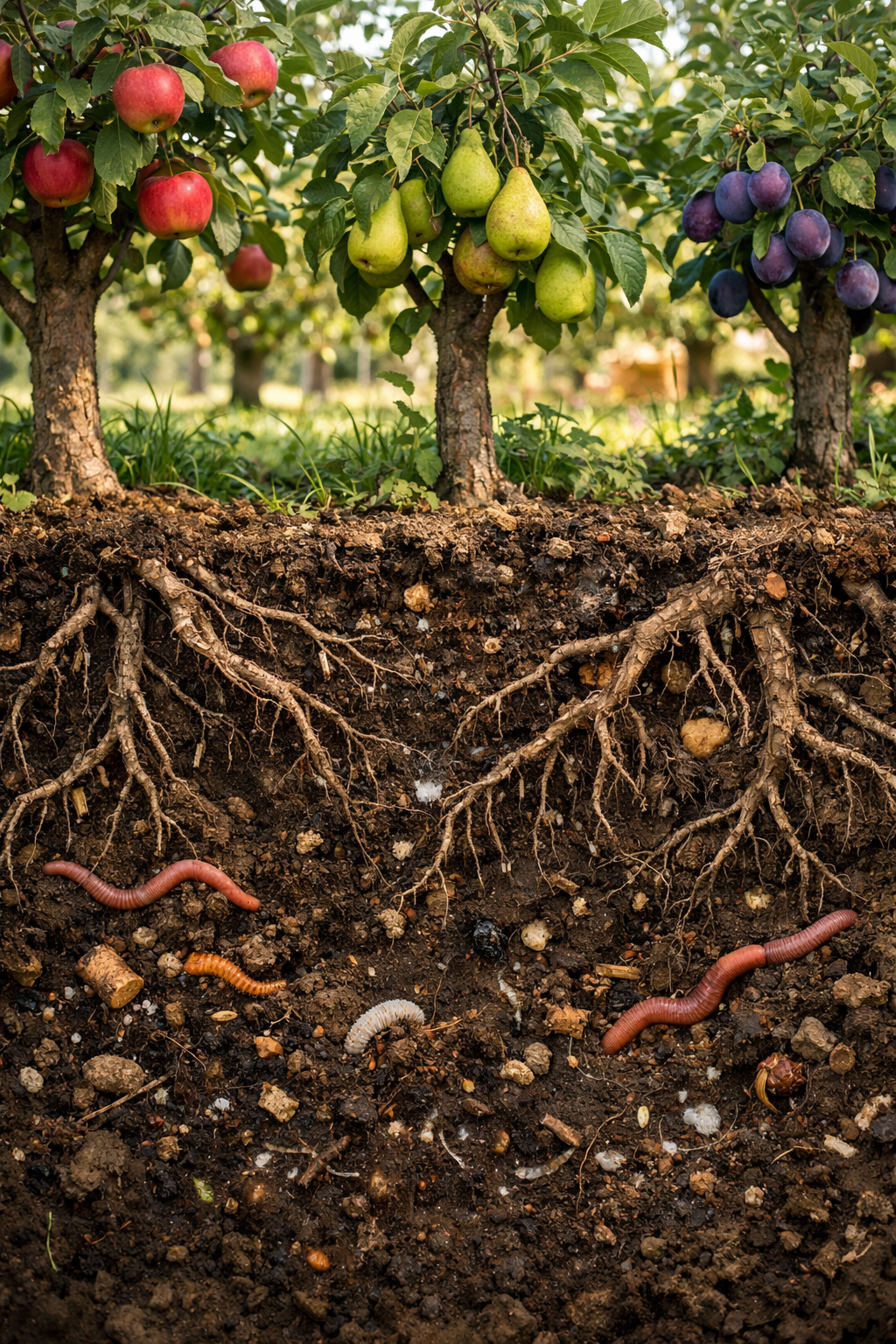 Soins naturels des fruitiers : renforcer les arbres en travaillant le sol et le vivant